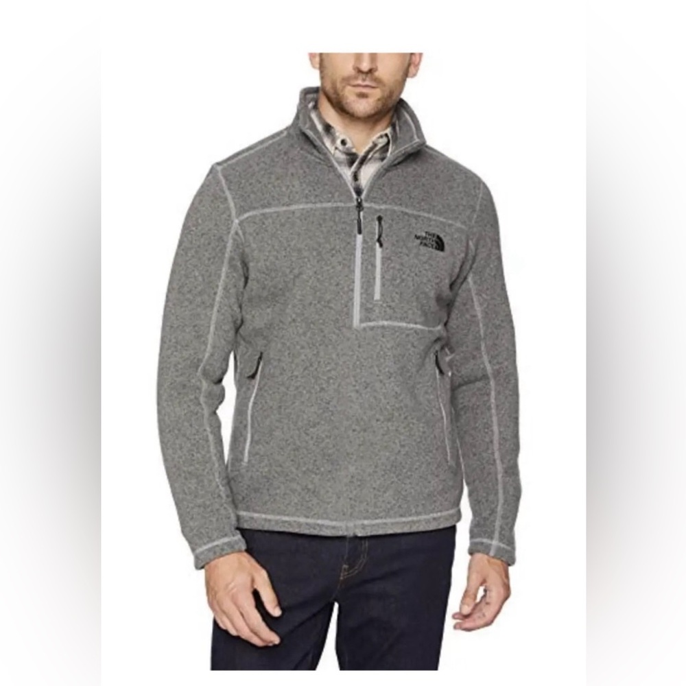 THE NORTH FACE Gordon Lyon 1/4 Zip Fleece Jacket Grayā Size XXL